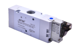 6TV21006NCB050T AIRTAC CONTROL VALVE, 6TV SERIES, SINGLE SOLENOID 3 WAY 2 POSITION N.C. 24VDC, 1/8"NPT, 0.5 METER LEAD WIRE